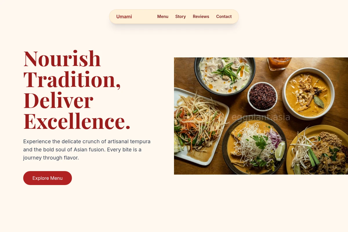 Tempura Asian Fusion Food