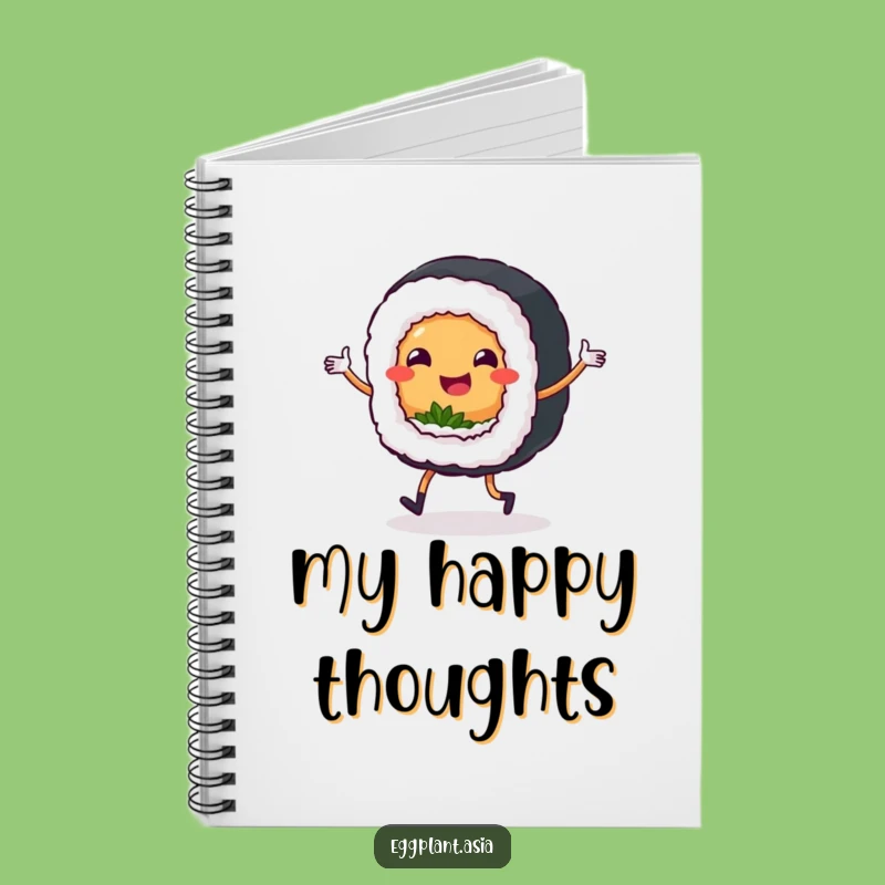 Funny Sushi Jig Notebook: Record Your Thoughts with Dancing Sushi