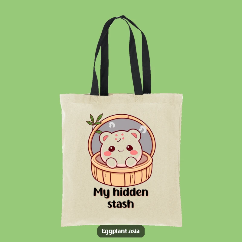 Funny Shy Bao Bun Tote Bag: Carry Your Essentials with Bashful Charm