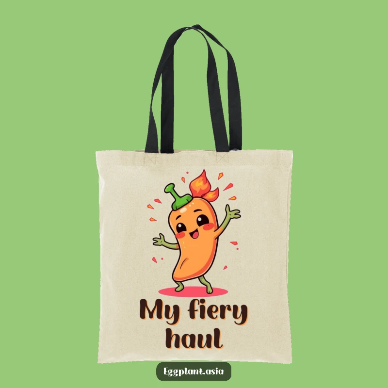 Funny Spicy Pepper Tote Bag: Carry Your Goods with Fiery Flair